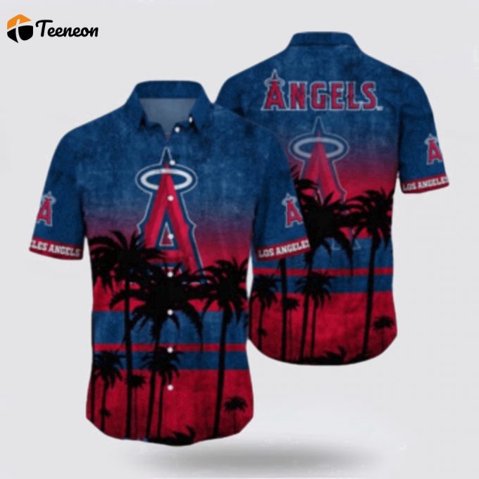 Mlb Los Angeles Angels Hawaiian Shirt Perfect Fusion Baseball And Hawaiian Style For Fans 1