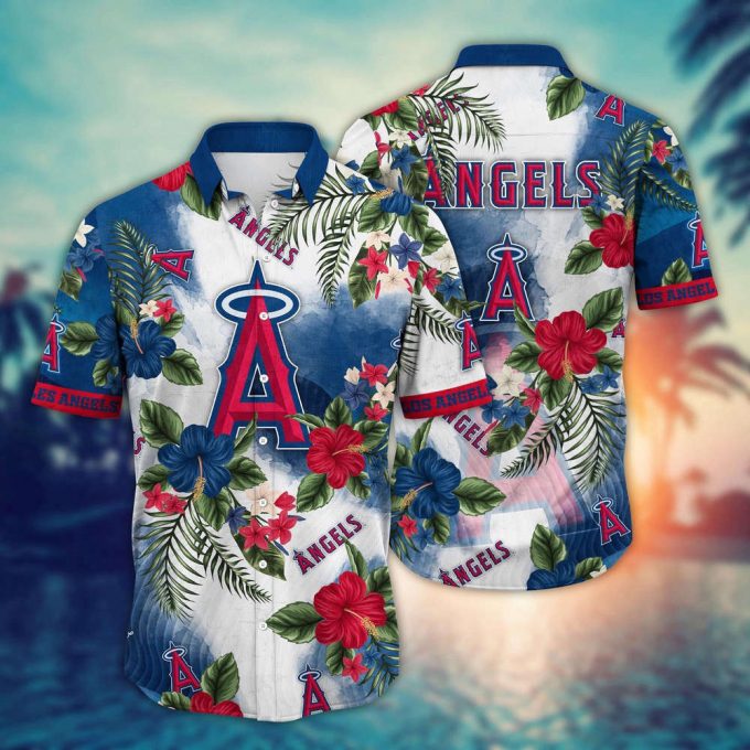 Mlb Los Angeles Angels Hawaiian Shirt Pitch Perfect Bloom Gift For Fans 2