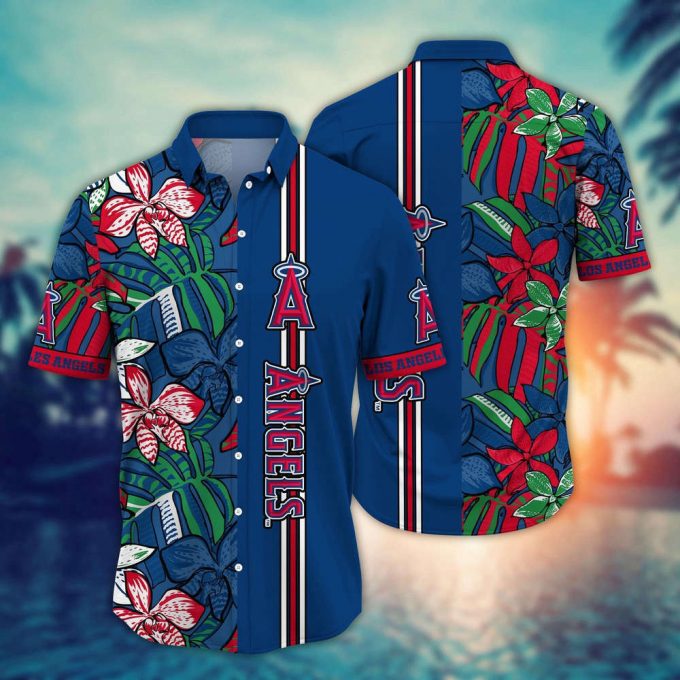 Mlb Los Angeles Angels Hawaiian Shirt Summer Swirl Gift For Fans 2