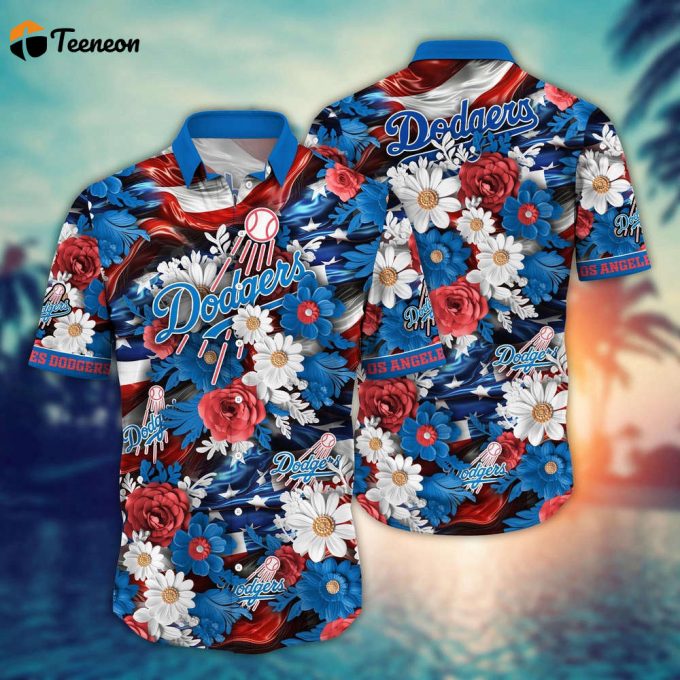 Mlb Los Angeles Dodgers Hawaii Shirt Independence Day For Cool Fans 1