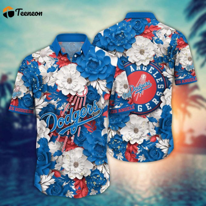 Mlb Los Angeles Dodgers Hawaiian Shirt Aloha Spirit At Every Base For Sport Fan 1