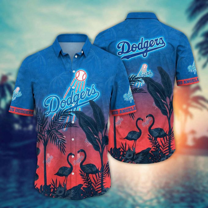 Mlb Los Angeles Dodgers Hawaiian Shirt Chase The Sunset Gift For Fans 2