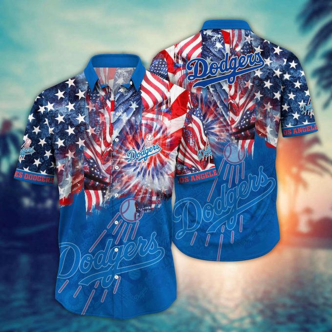 Mlb Los Angeles Dodgers Hawaiian Shirt Flower Game Day Aloha Mlb Style For Fans 2