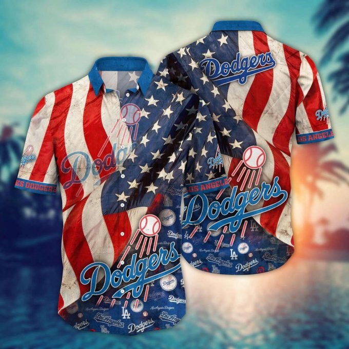 Mlb Los Angeles Dodgers Hawaiian Shirt Flower Swing Into Hawaiianan Chic For Fans 2