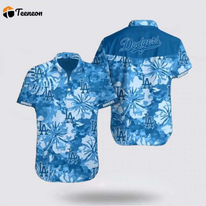 Mlb Los Angeles Dodgers Hawaiian Shirt Hibiscus Flower For Fan Mlb 1