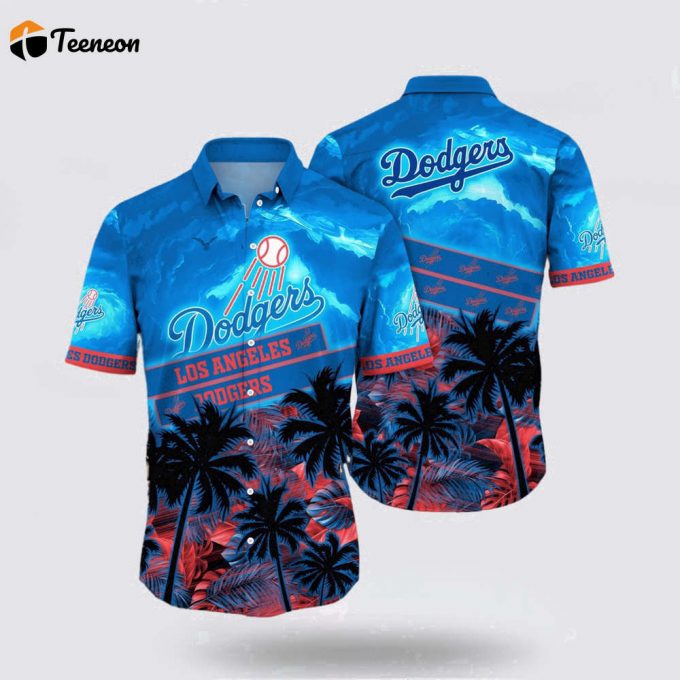 Mlb Los Angeles Dodgers Hawaiian Shirt Immerse Yourself In Tropical Style For Fans 1