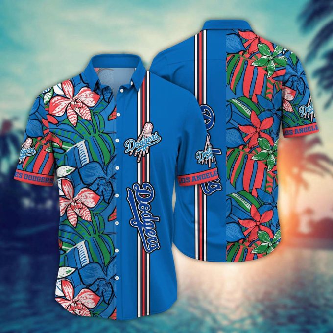 Mlb Los Angeles Dodgers Hawaiian Shirt Summer Swirl Gift For Fans 2