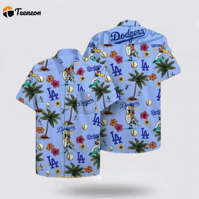 Mlb Los Angeles Dodgers Hawaiian Shirt Sun Sea And Style Unleash Your Summer Look For Fans 1