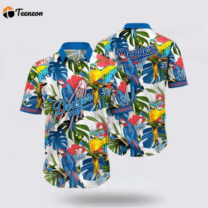 Mlb Los Angeles Dodgers Hawaiian Shirt Turn The Beach Into A Catwalk With Stylish Coastal Outfits For Fans 1