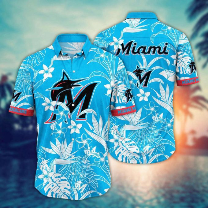 Mlb Miami Marlins Hawaiian Shirt Breeze Through Summer Gift For Fans 2