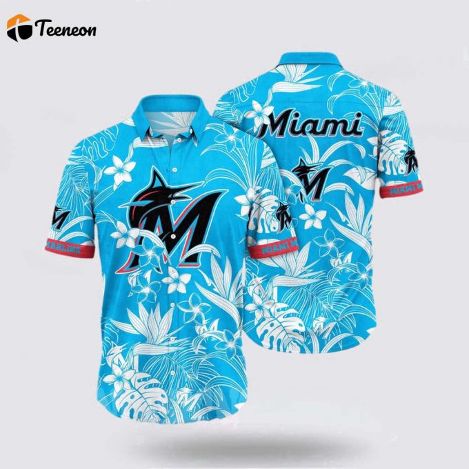 Mlb Miami Marlins Hawaiian Shirt Escape To Paradise Your Ultimate Tropical Fashion Experience For Fans 1