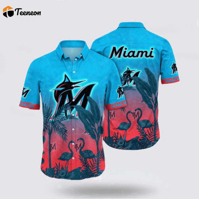 Mlb Miami Marlins Hawaiian Shirt From The Tropics To Your Wardrobe For Fans 1