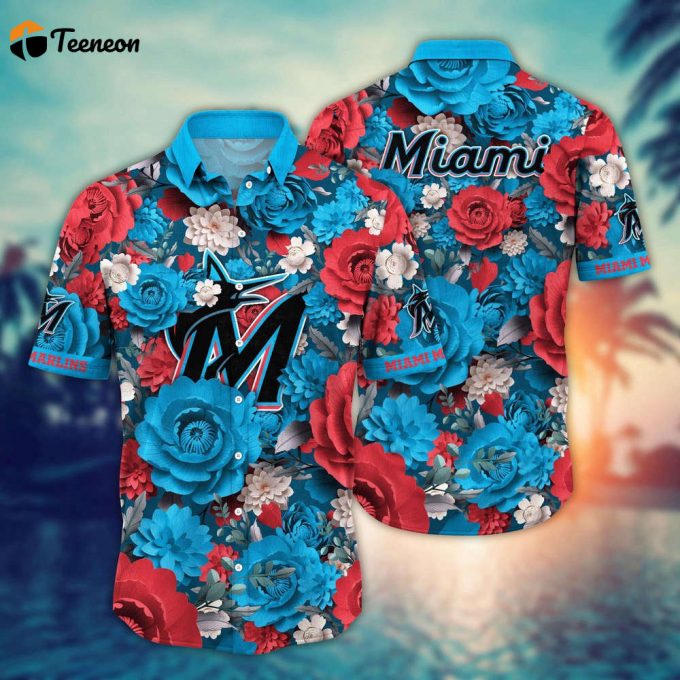 Mlb Miami Marlins Hawaiian Shirt Home Run Style For Sport Fan 1