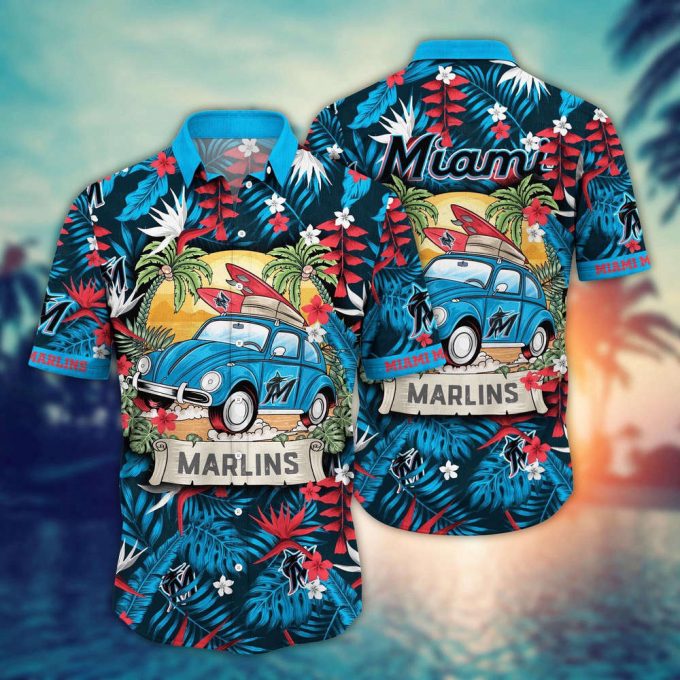 Mlb Miami Marlins Hawaiian Shirt Summer Heatwave For Sports Fans 2