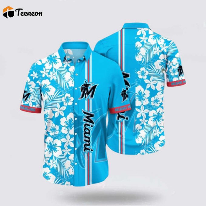 Mlb Miami Marlins Hawaiian Shirt Sunny Fashion Shine In The Trendy Coastal Collection For Fans 1