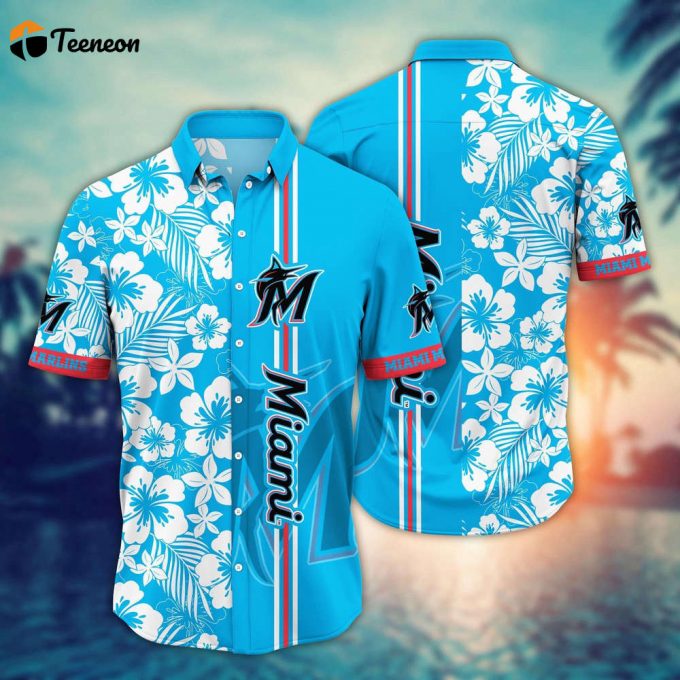 Mlb Miami Marlins Hawaiian Shirt Swing Into Summer For Sports Fans 1