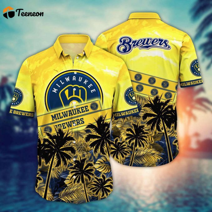 Mlb Milwaukee Brewers Hawaiian Shirt Aloha Spirit Soars Gift For Fans 1