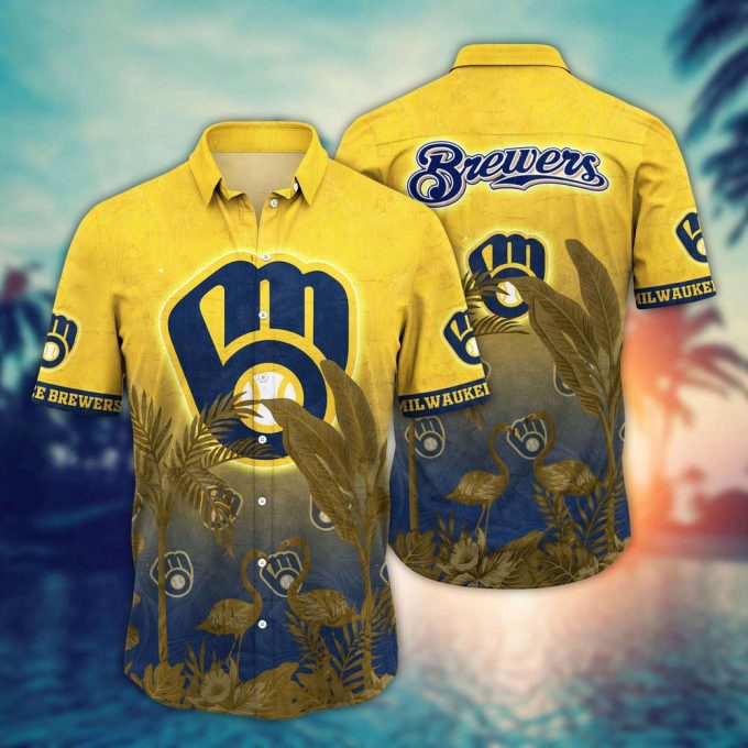 Mlb Milwaukee Brewers Hawaiian Shirt Chase The Sunset Gift For Fans 2