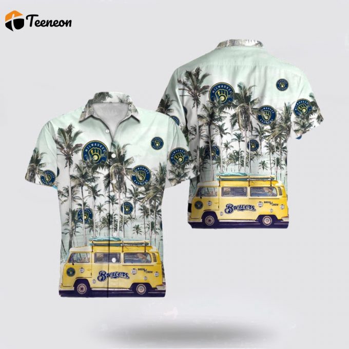 Mlb Milwaukee Brewers Hawaiian Shirt Embrace The Energetic Summer With Fashionable For Fans 1