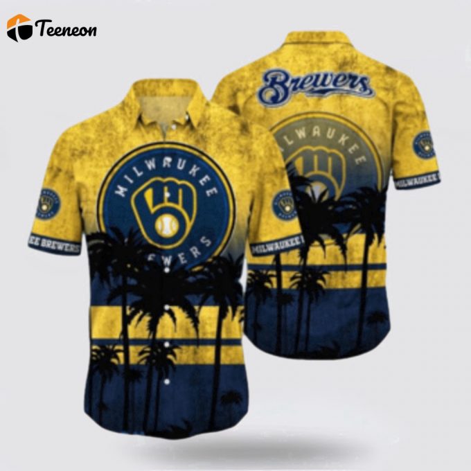 Mlb Milwaukee Brewers Hawaiian Shirt Explore Ocean Vibes With Unique Tropical Fashion For Fans 1