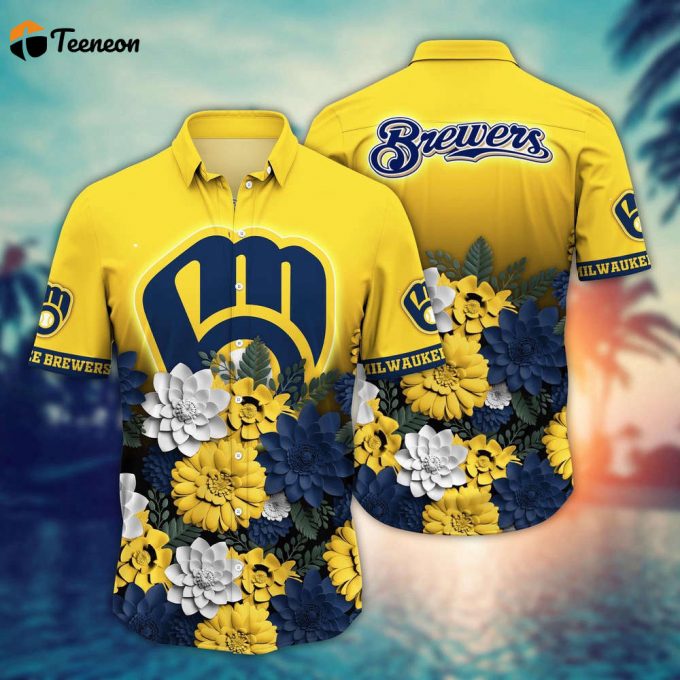 Mlb Milwaukee Brewers Hawaiian Shirt Hawaiian Heatwave For Sport Fan 1