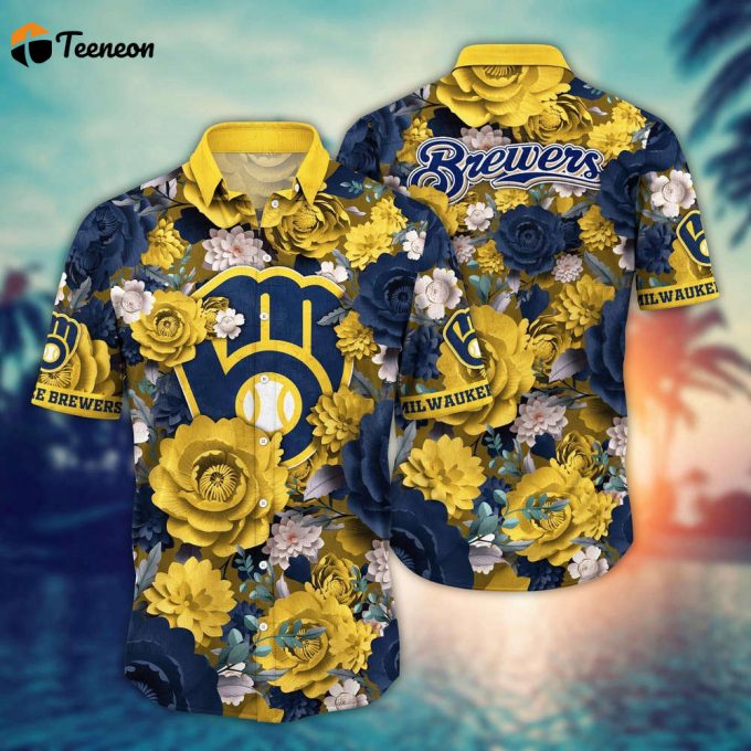 Mlb Milwaukee Brewers Hawaiian Shirt Home Run Style For Sport Fan 1