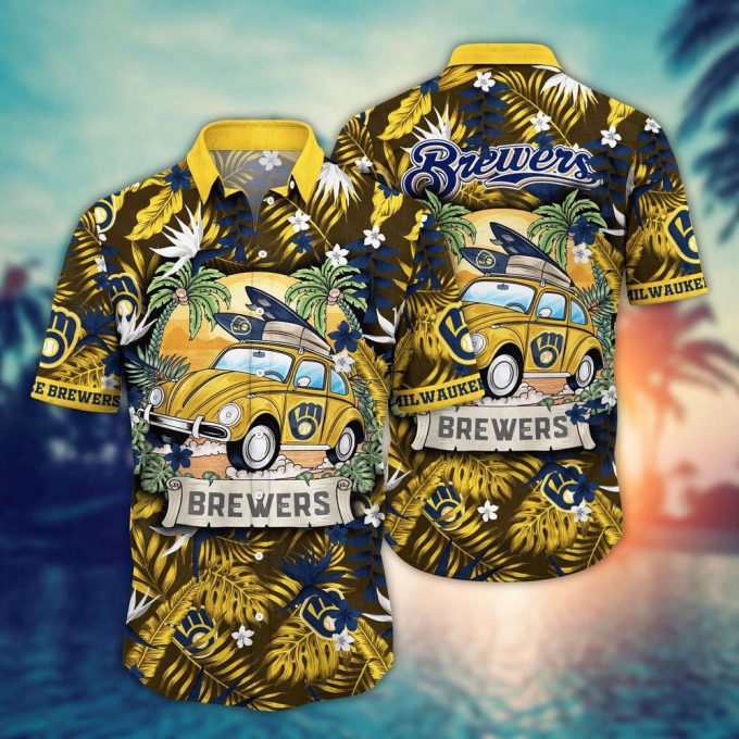 Mlb Milwaukee Brewers Hawaiian Shirt Summer Heatwave For Sports Fans 2