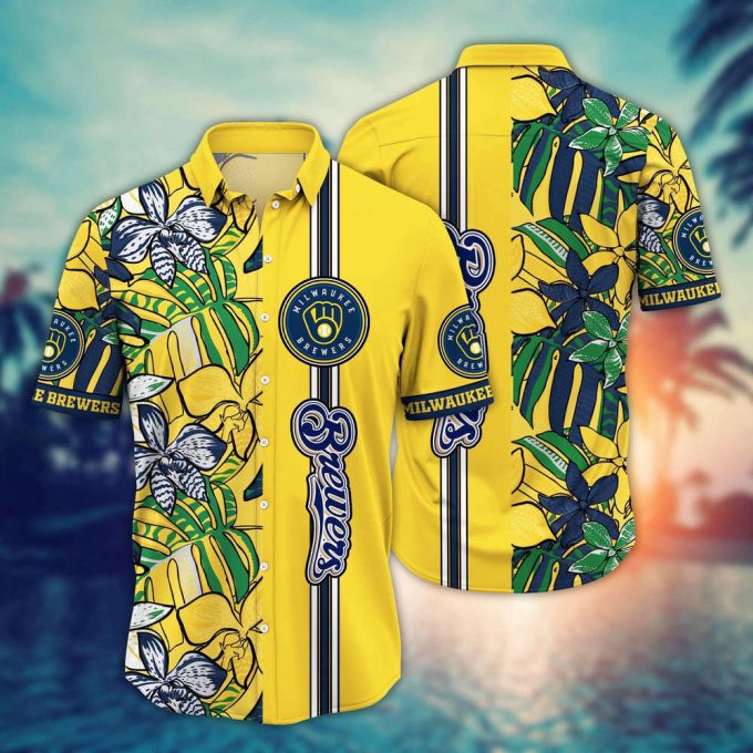 Mlb Milwaukee Brewers Hawaiian Shirt Summer Swirl Gift For Fans 2