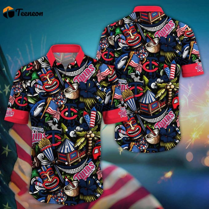 Mlb Minnesota Twins Hawaii Shirt Vibrant Aloha For Cool Fans 1