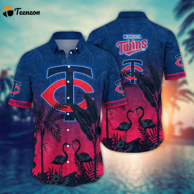 Mlb Minnesota Twins Hawaiian Shirt Chase The Sunset Gift For Fans 1