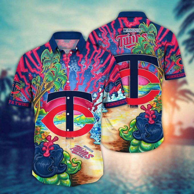 Mlb Minnesota Twins Hawaiian Shirt Diamond Dreamscape For Sports Fans 2