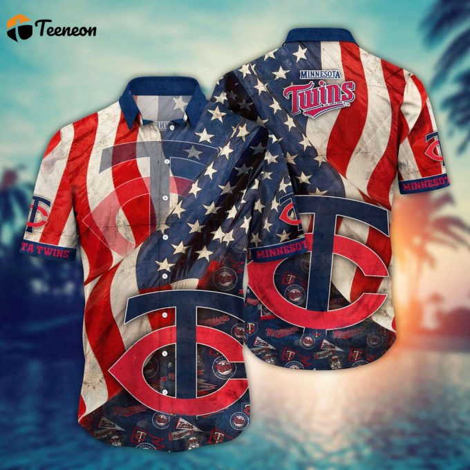 Mlb Minnesota Twins Hawaiian Shirt Flower Swing Into Hawaiianan Chic For Fans 1