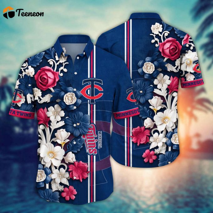 Mlb Minnesota Twins Hawaiian Shirt Mlb Luau League Looks For Sport Fan 1