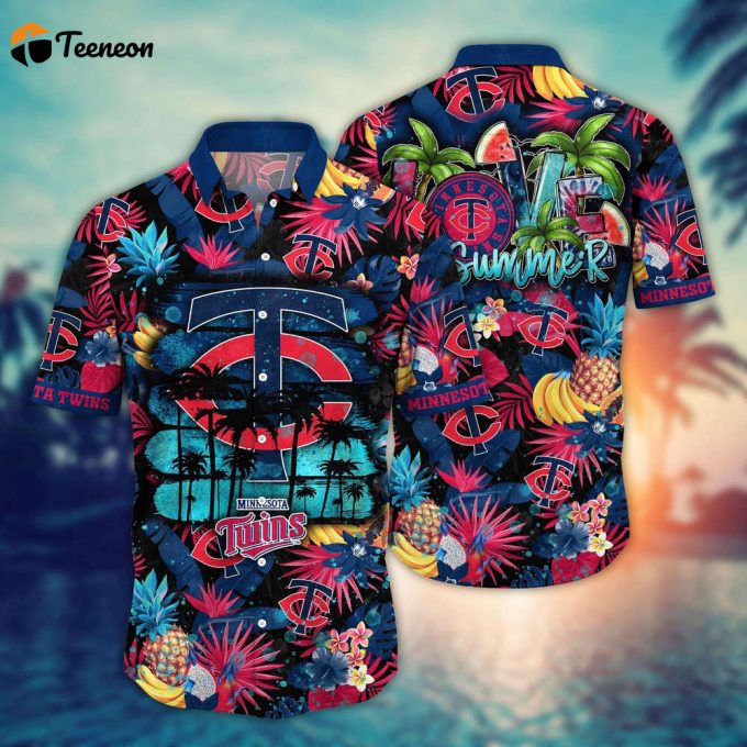 Mlb Minnesota Twins Hawaiian Shirt Pitch Perfect Style For Sports Fans 1