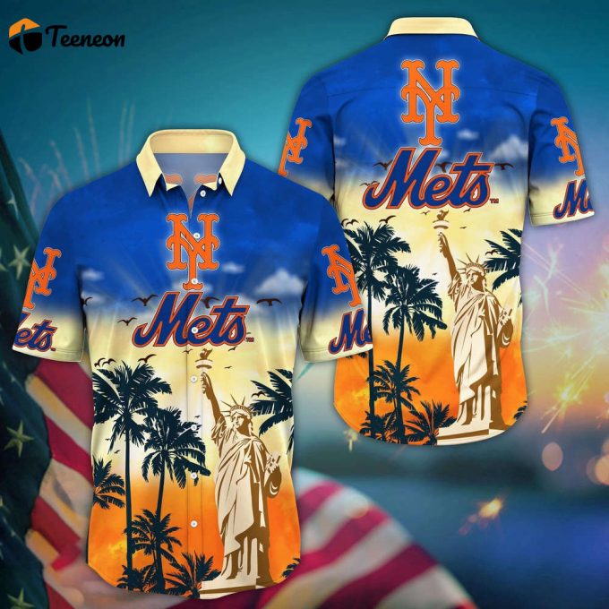 Mlb New York Mets Hawaii Shirt Sunrise To Sunset For Cool Fans 1