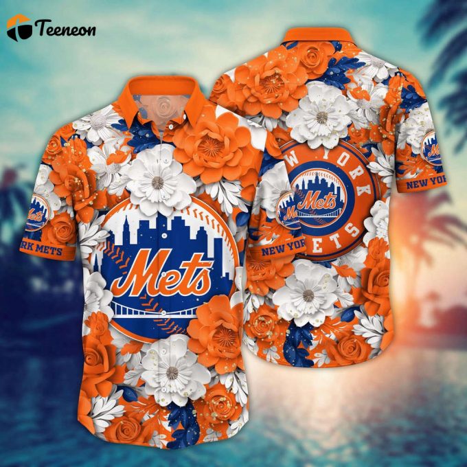 Mlb New York Mets Hawaiian Shirt Aloha Spirit At Every Base For Sport Fan 1