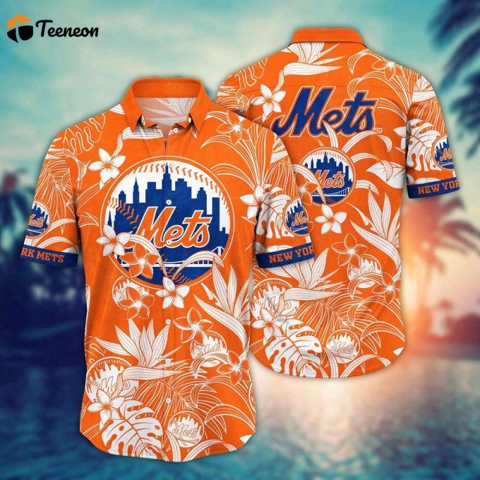 Mlb New York Mets Hawaiian Shirt Breeze Through Summer Gift For Fans 1