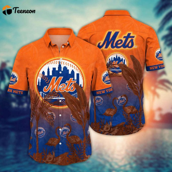 Mlb New York Mets Hawaiian Shirt Chase The Sunset Gift For Fans 1