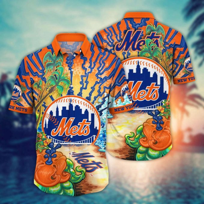 Mlb New York Mets Hawaiian Shirt Diamond Dreamscape For Sports Fans 2