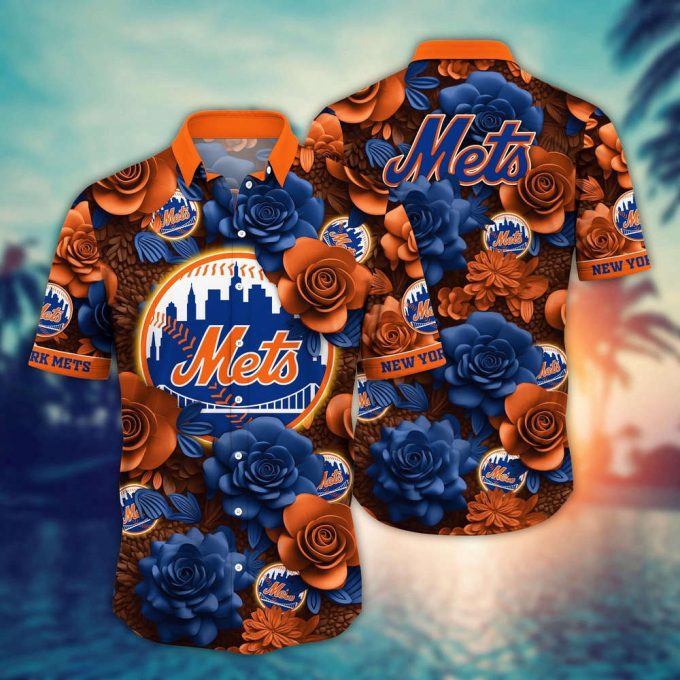 Mlb New York Mets Hawaiian Shirt Flower Aloha Style Unleashed For Fans 2