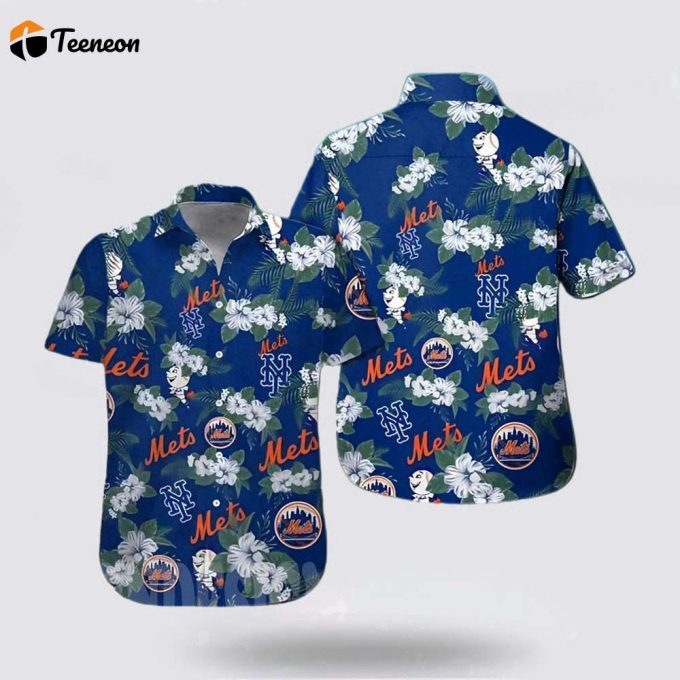 Mlb New York Mets Hawaiian Shirt Free Your Spirit With Cool Coastal Fashion For Fans 1