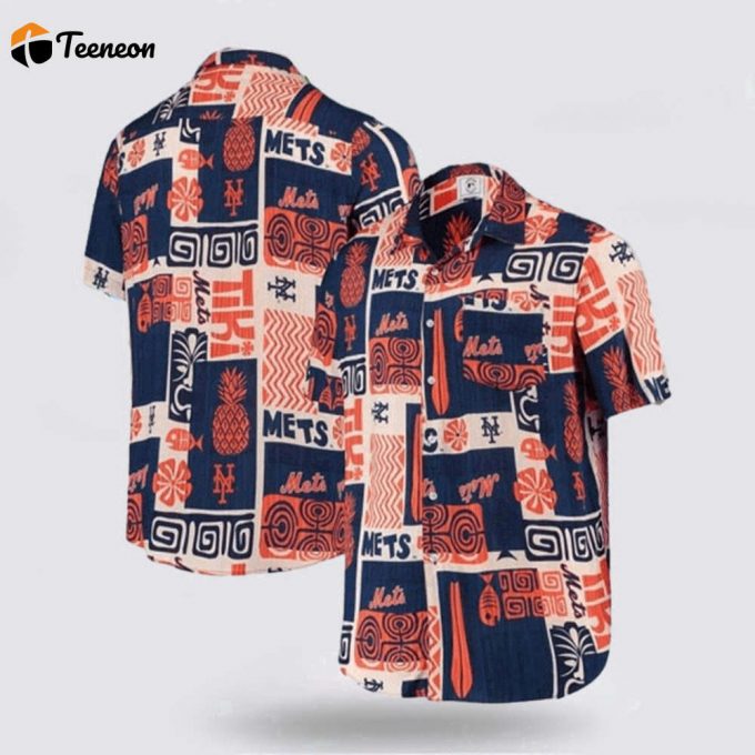 Mlb New York Mets Hawaiian Shirt Immerse Yourself In The Sea Breeze For Fans 1