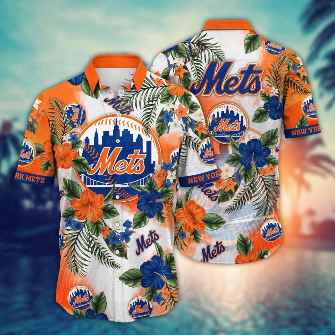 Mlb New York Mets Hawaiian Shirt Pitch Perfect Bloom Gift For Fans 2