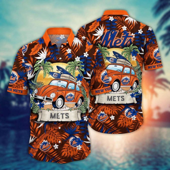 Mlb New York Mets Hawaiian Shirt Summer Heatwave For Sports Fans 2