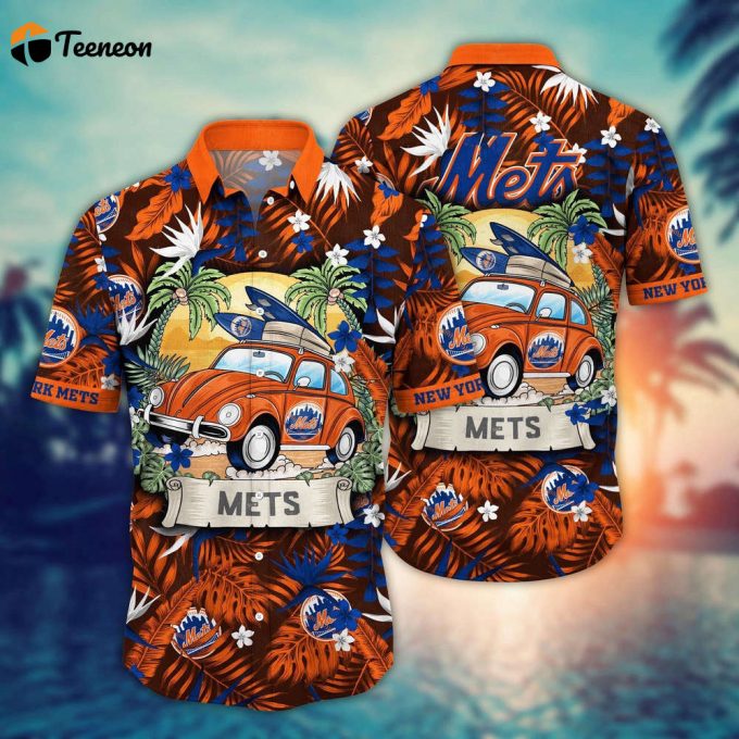 Mlb New York Mets Hawaiian Shirt Summer Heatwave For Sports Fans 1