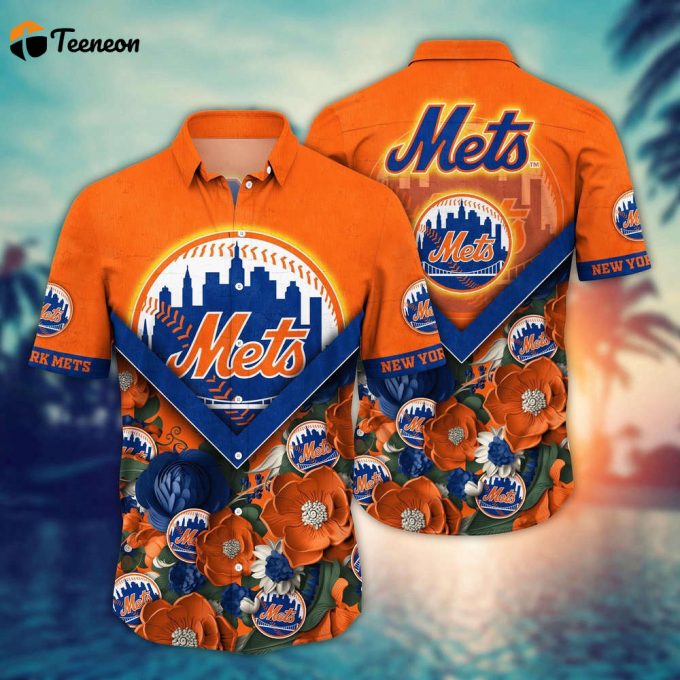 Mlb New York Mets Hawaiian Shirt Summer Swing For Sport Fan 1