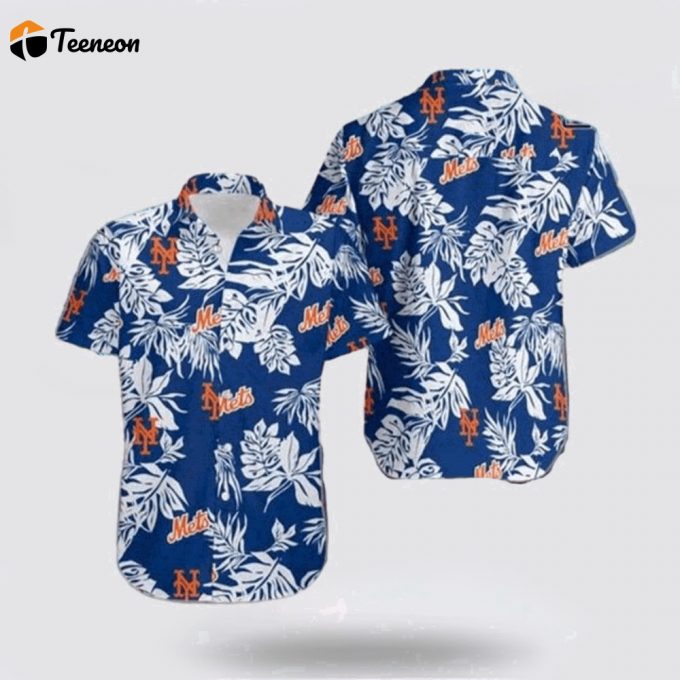 Mlb New York Mets Hawaiian Shirt Sun Sea And Style Unleash Your Summer Look For Fans 1