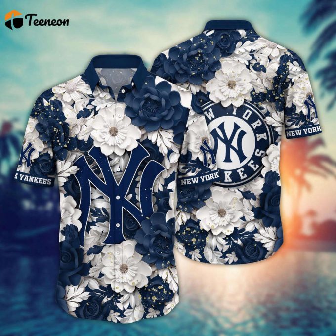 Mlb New York Yankees Hawaiian Shirt Aloha Spirit At Every Base For Sport Fan 1