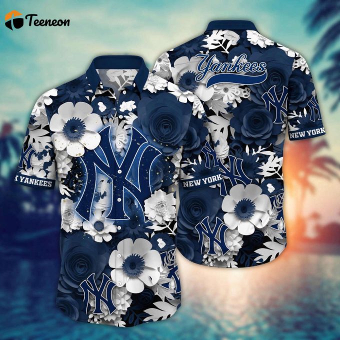 Mlb New York Yankees Hawaiian Shirt Diamond Dreams For Sport Fan 1