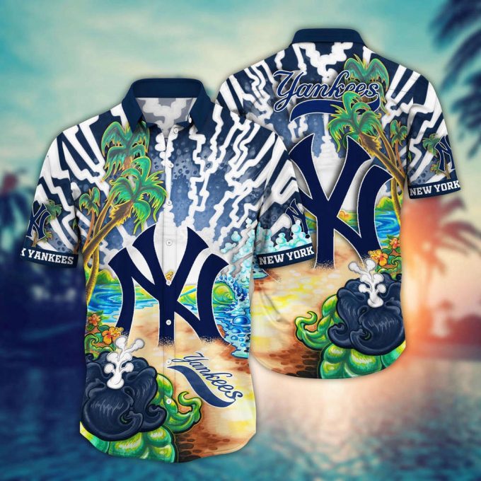 Mlb New York Yankees Hawaiian Shirt Diamond Dreamscape For Sports Fans 2